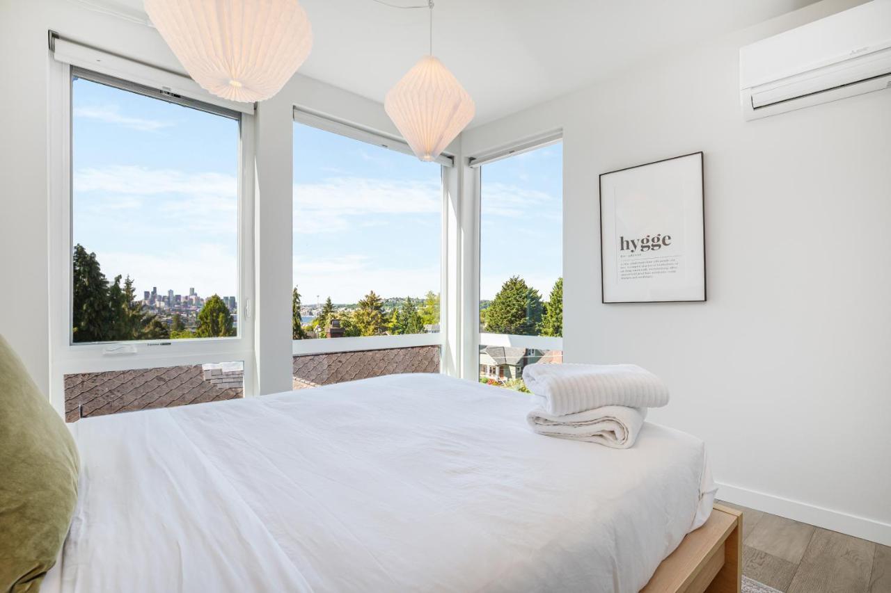 Rooftop Patio With Waterview, Private Garden & Grill 3Br 3Ba- Modern Cityscape Seattle Exteriér fotografie